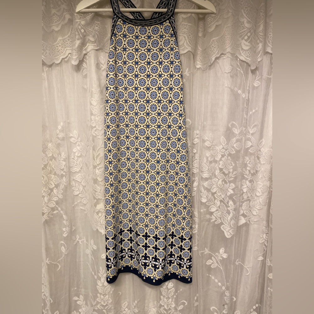 Max Studio sleeveless kaleidoscope pattern dress